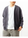 MEN'S MELROSE 【MASTER FRAME/マスターフレーム】Wフェイスカノコ着流しカーディガン+VネックTシャツ メンズメルローズ トップス カー...