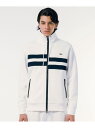 【SALE/40%OFF】LACOSTE アシンメトリーボーダーハイネック ドローストリング 鹿の子地 トラックジャケット ラコステ トップス その他のトップス...