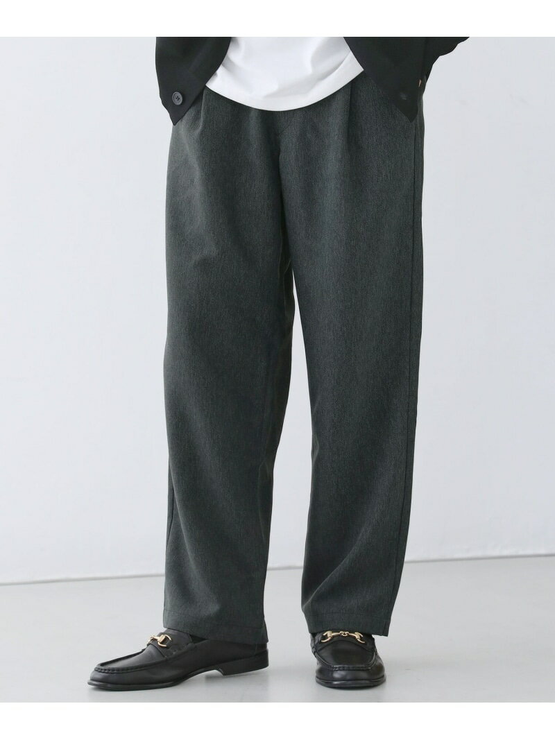 【SALE／62%OFF】SPU デニムライクルーズスラックスパンツ カジュアル パンツ その他のパンツ ブラック ブルー【RBA_E】