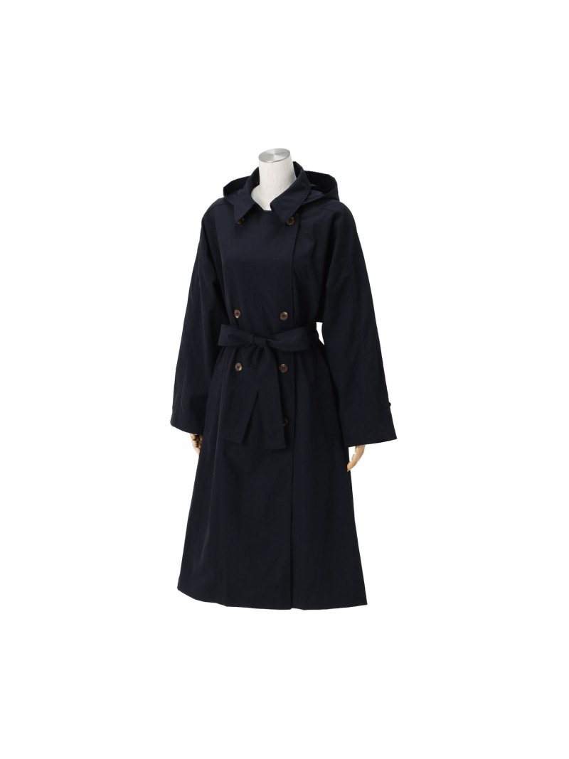 Francfranc オーバートレンチコート ネイビー フランフラン ジャケット・アウター レインコート ネイビ..