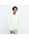 【SALE/40%OFF】ABAHOUSE LASTWORD 【カシミヤブレンド】ハイゲージ クルーネック ニット アバハウス トップス ニット ホワイト ブラ...