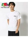 FRUIT OF THE LOOM FRUIT OF THE LOOM/(U)FTL プリントT-shirt ハンドサイン トップス カットソー・Tシャツ ホワイト(4)