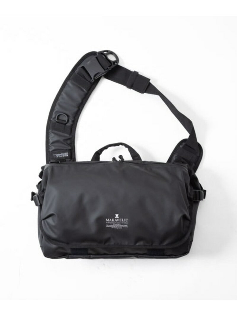 マキャベリック リュック メンズ MAKAVELIC DE ROUTE MESSENGER BAG / メッセンジャーバッグ マキャベリック バッグ リュック・バックパック ブラック【送料無料】