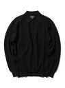BEAMS PLUS BEAMS PLUS|ダイヤモンドパターン ニット ポロシャツ 25SS ビームス メン トップス ポロシャツ ブラック ホワイト ブルー【送料無料】