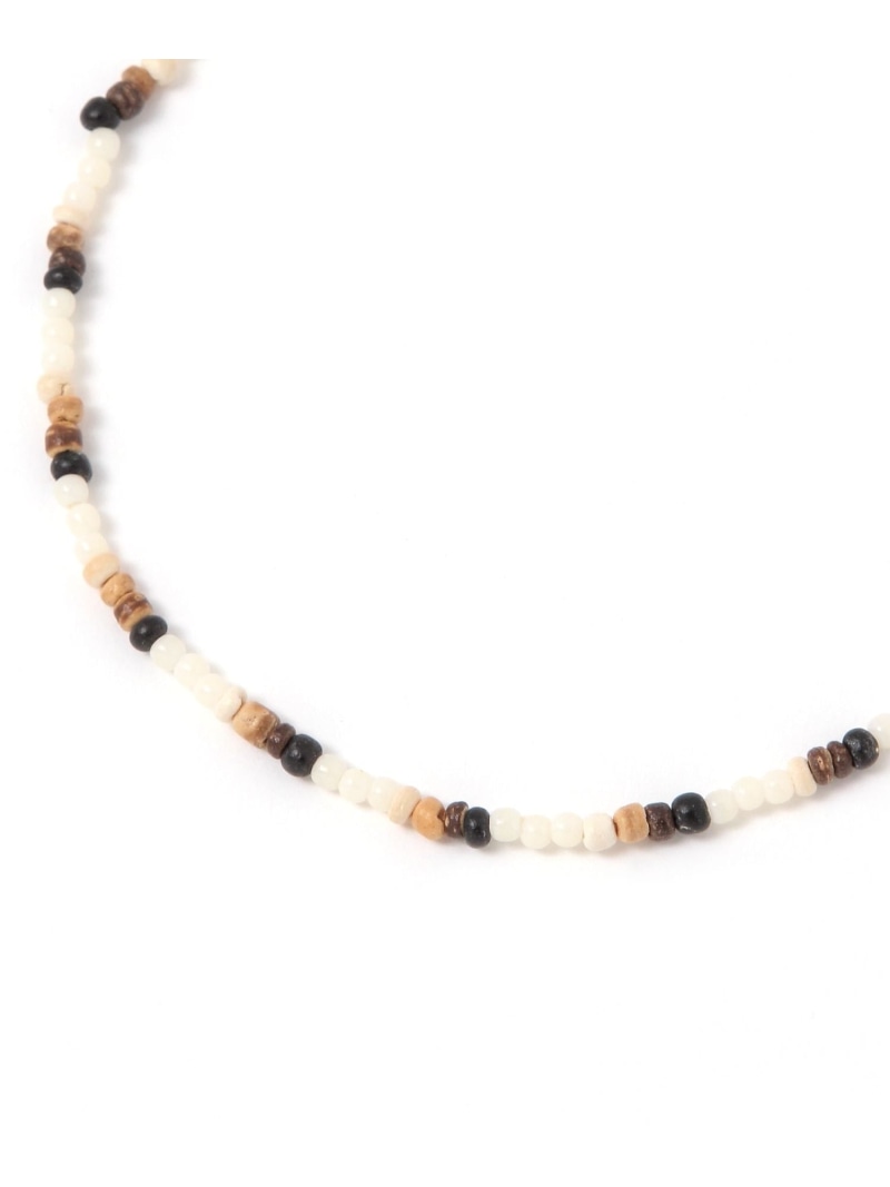 BAYFLOW ウッドビーズネックレス ベイフロー アクセサリー・腕時計 ネックレス グリーン ブラック(4)