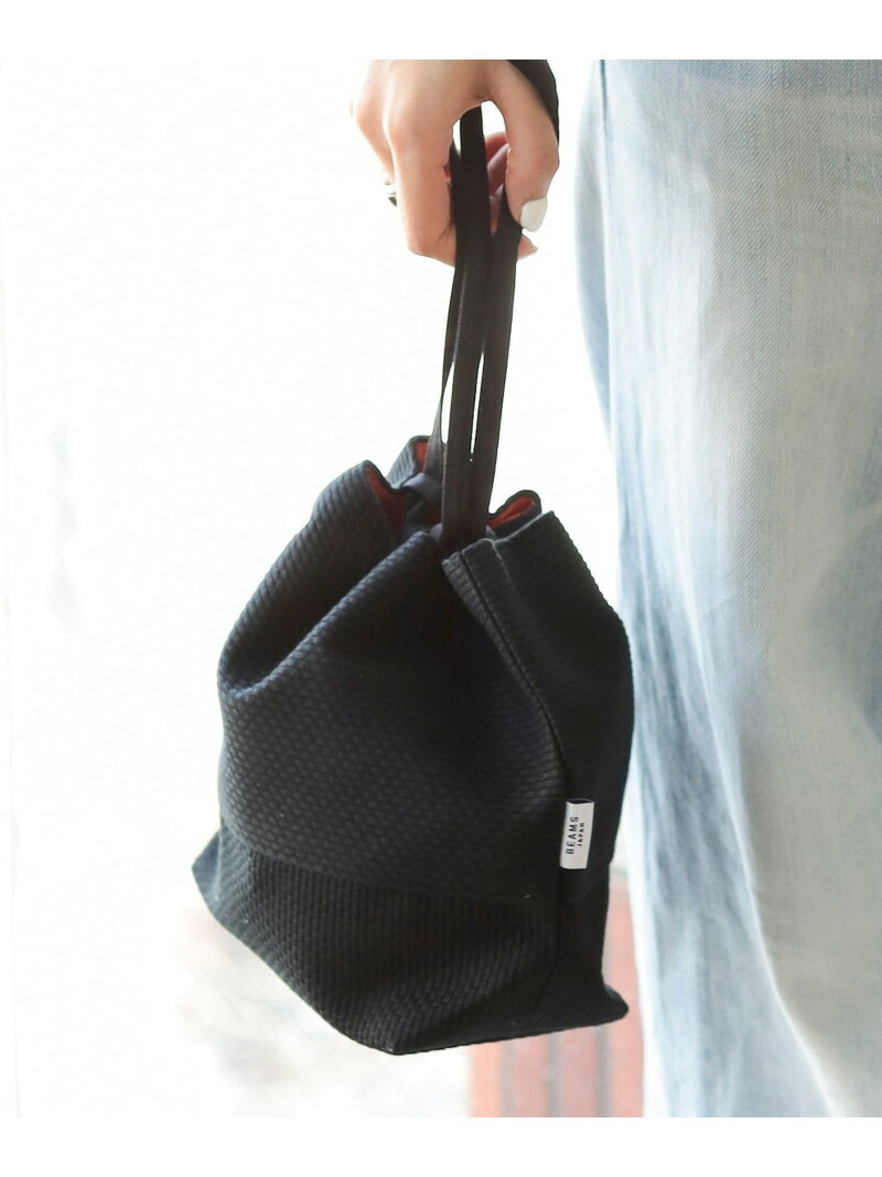 BEAMS JAPAN sasicco / 別注 巾着 ビームス ジャパン バッグ その他のバッグ ブラック ホワイト【送料無料】