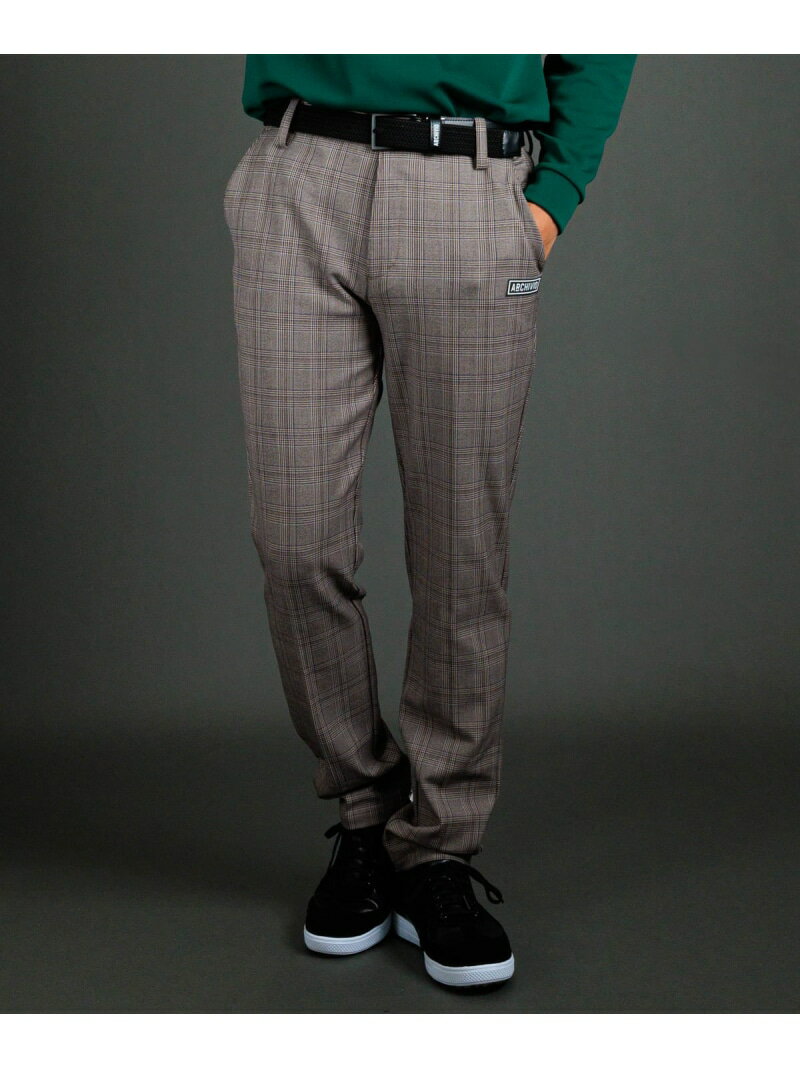 ARCHIVIO 【アルチビオ公式】【メンズ】グレンチェック柄パンツ アルチビオ パンツ その他のパンツ ブラック ネイビー ブラウン【送料無料】