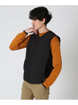 【SALE/50%OFF】TAKEO KIKUCHI チューブファブリックインナーダウンベスト タケオキクチ コート/ジャケット ダウンジャケット ブラック グレー【RBA_E】【送料無料】