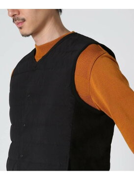 【SALE/50%OFF】TAKEO KIKUCHI チューブファブリックインナーダウンベスト タケオキクチ コート/ジャケット ダウンジャケット ブラック グレー【RBA_E】【送料無料】