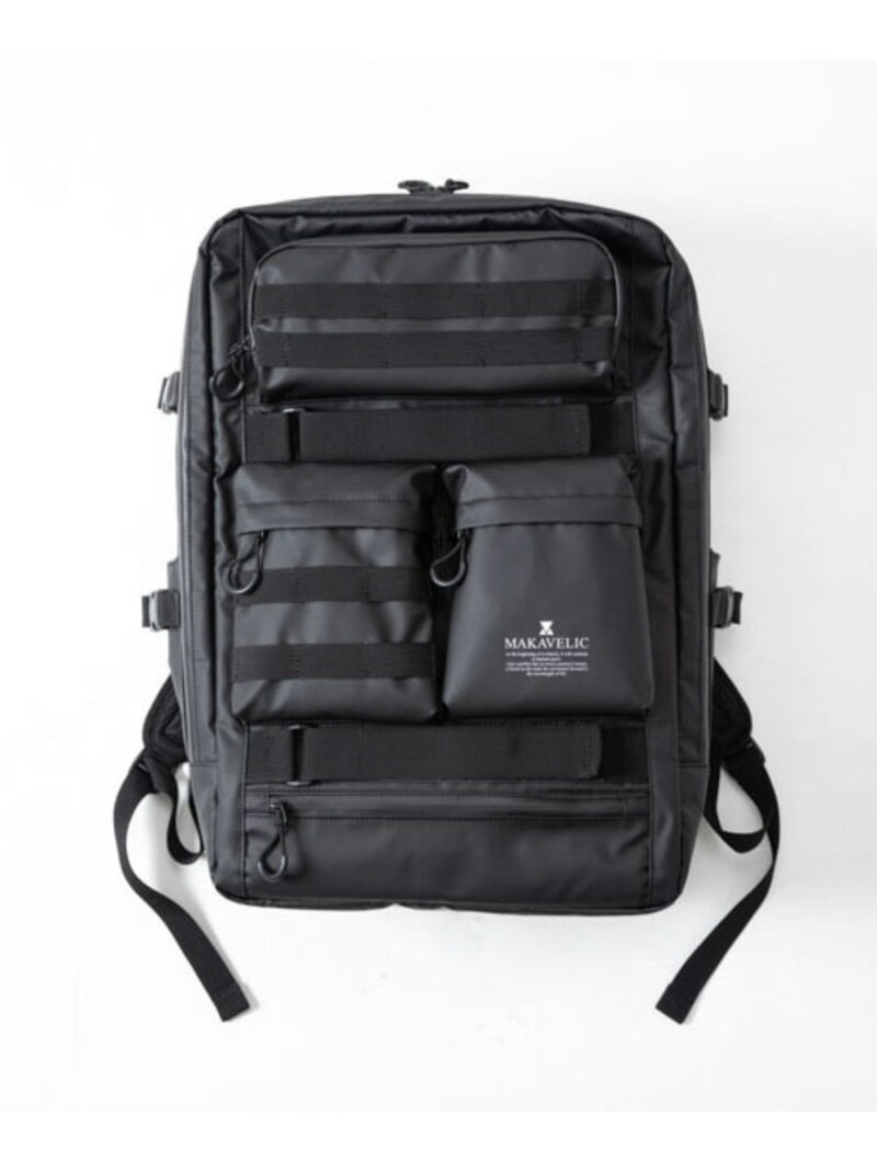 マキャベリック リュック メンズ MAKAVELIC AILE MULTI BACKPACK / バックパック / リュックサック マキャベリック バッグ リュック・バックパック ブラック【送料無料】