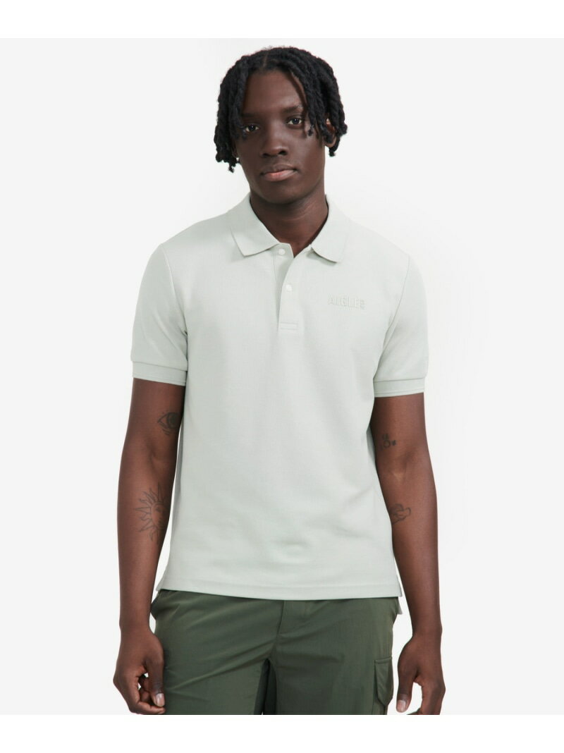 【SALE／20%OFF】AIGLE COOL MAX オーガニックコットン 吸水速乾 半袖ポロシャツ エーグル トップス ポロシャツ ブラック グリーン ブラウン【RBA_E】【送料無料】