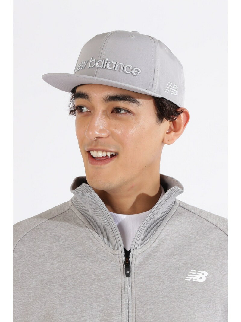 New Balance Golf 刺繍ロゴ フラットブリムキャップ (UNISEX) ニューバランスゴルフ 帽子 その他の帽子 ホワイト ブラック グレー【送料無料】