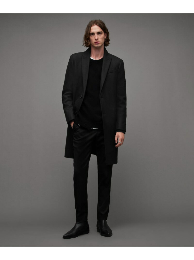 楽天Rakuten Fashion Men【SALE／30％OFF】ALLSAINTS （M）JEMISON COAT オールセインツ ジャケット・アウター チェスターコート ブラック【RBA_E】【送料無料】