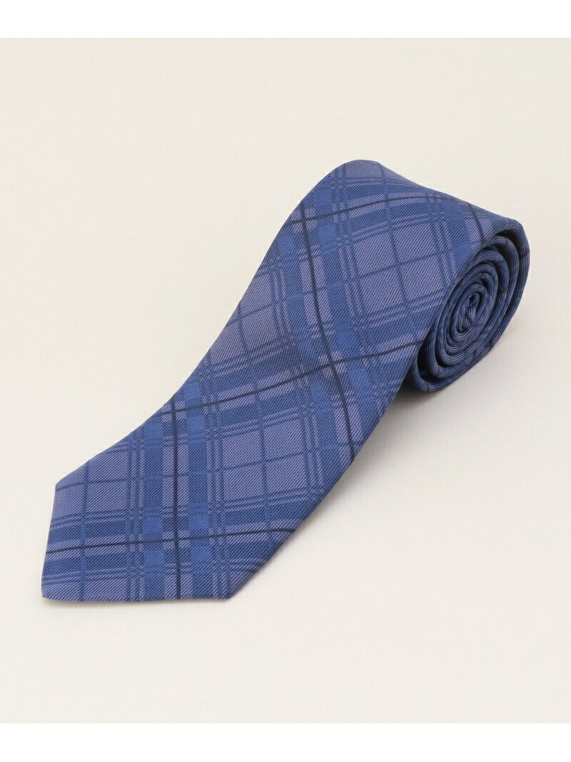 【SALE／50%OFF】COMME CA MEN 【COMME CA MEN】【COMME CA IL PRINCIPE】タータンチェックタイ コムサメン スーツ・フォーマル ネクタイ・蝶ネクタイ ブラウン ブルー グリーン イエロー【RBA_E】【送料無料】