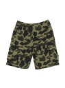 A BATHING APE 1ST CAMO 6 POCKET SWEAT SHORTS M ア ベイシング エイプ パンツ ジャージ・スウェットパンツ グリーン イエロー【送料..