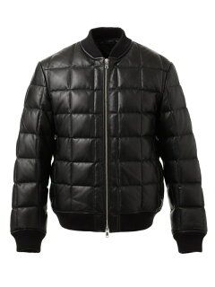J. Press Sheep Leather Down Blouson JROVYW0206: Black J. Press Sheep Leather Down Blouson JROVYW0206: Black