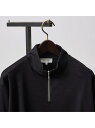 【SALE/20%OFF】ABAHOUSE LASTWORD 【ハーフジップ】スムース ポンチ ロンT アバハウス トップス カットソー・Tシャツ ブラック ホワイト ブルー【RBA_E】【送料無料】