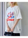 【SALE/69%OFF】Coleman Coleman/コールマンビンテージレトロプリント半袖Tシャツ セットアップセブン トップス カットソー・Tシャツ グリーン ブラック ホワイト ネイビー ピンク【RBA_E】