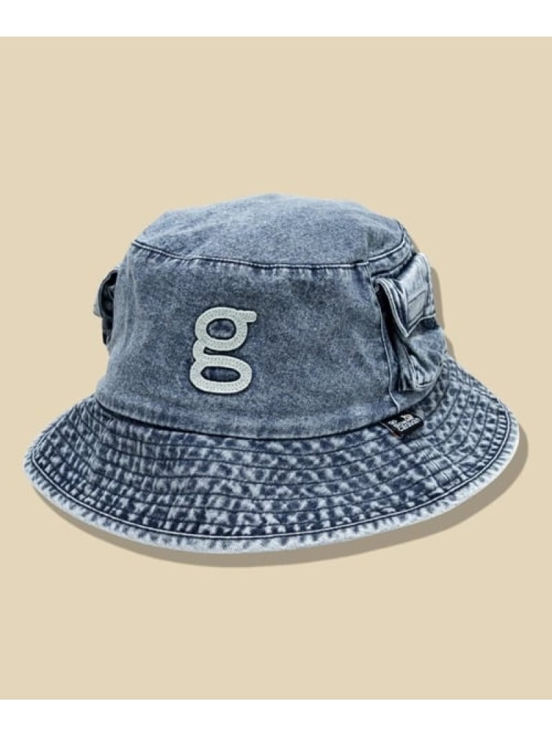 go slow caravan DENIM 3ポケット バケットハット ゴースローキャラバン 帽子 ハット ブルー【送料無料】