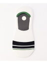 【SALE/30%OFF】COMME CA ISM ボーダー カバーソックス コムサイズム 靴下・レッグウェア 靴下 ホワイト ブラック【RBA_E】