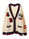 【SALE/40%OFF】Candy Stripper CS COLLEGE KNIT CARDIGAN キャンディストリッパー トップス カーディガン ネイビ...