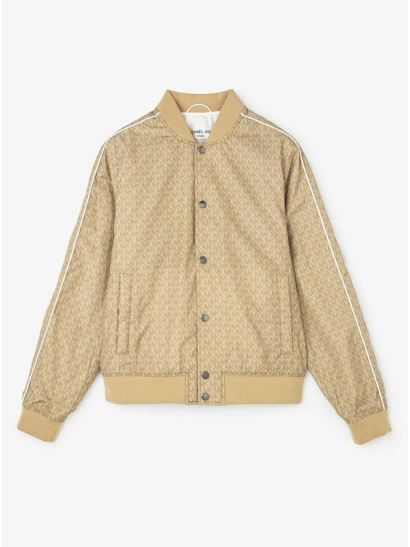 【SALE／65%OFF】MICHAEL KORS スリーブ ストライプ ボマージャケット マイケルコース マイケル・コース ジャケット・アウター その他のジャケット・アウター ベージュ【RBA_E】【送料無料】