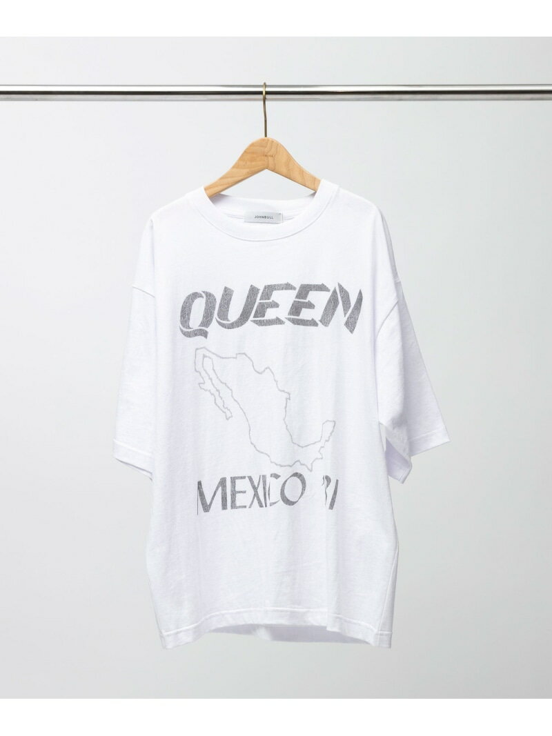 Johnbull Private labo QUEEN Tシャツ(MEXICO 1981) ジョンブルプライベートラボ トップス カットソー・Tシャツ ホワイト【送料無料】