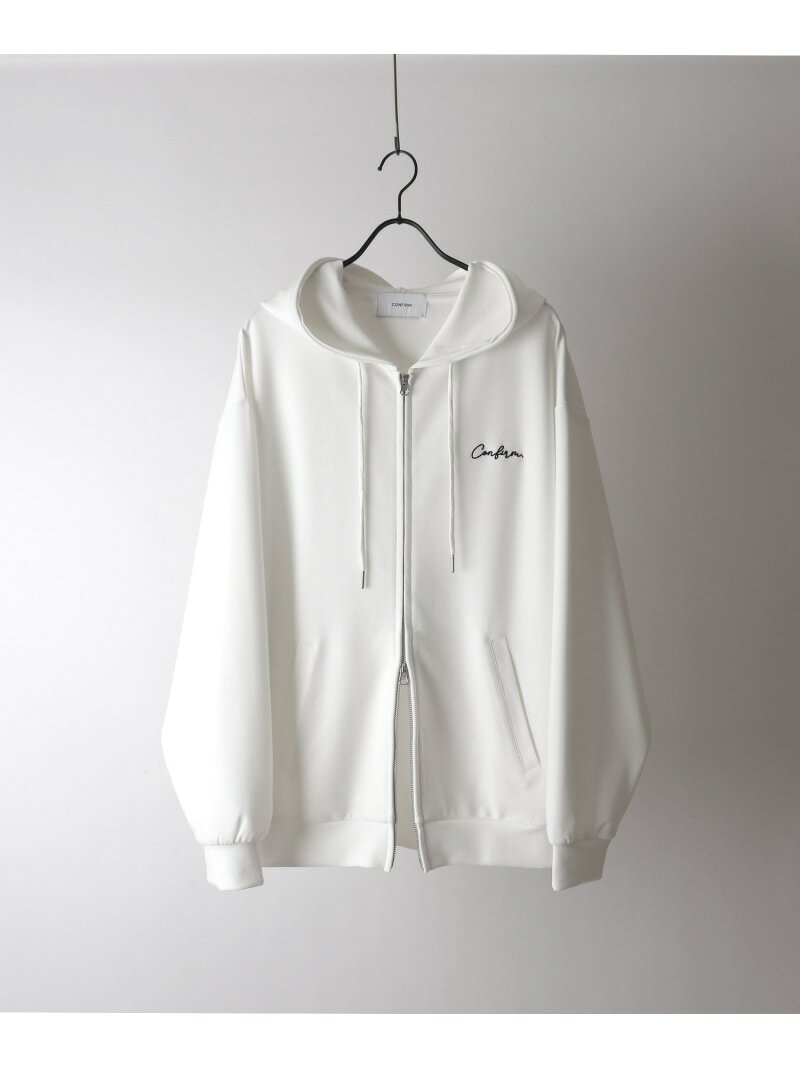 Confirm (M)ワンポイントF/Zパーカー コンファーム トップス パーカー・フーディー ホワイト【送料無料】