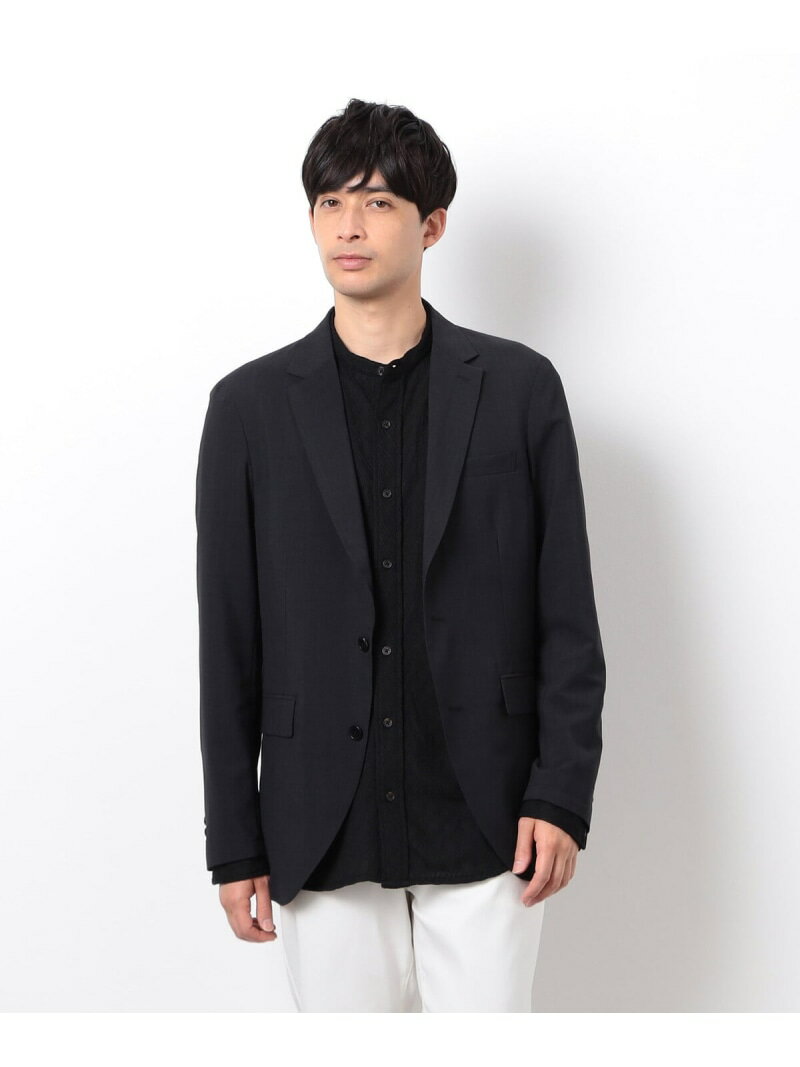 【SALE/19%OFF】COMME CA ISM 【セットアップ対応】リネンライク ポリエステル ジャケット コムサイズム スーツ・フォーマル スーツジャケット ベージュ ブラック カーキグリーン【RBA_E】【送料無料】