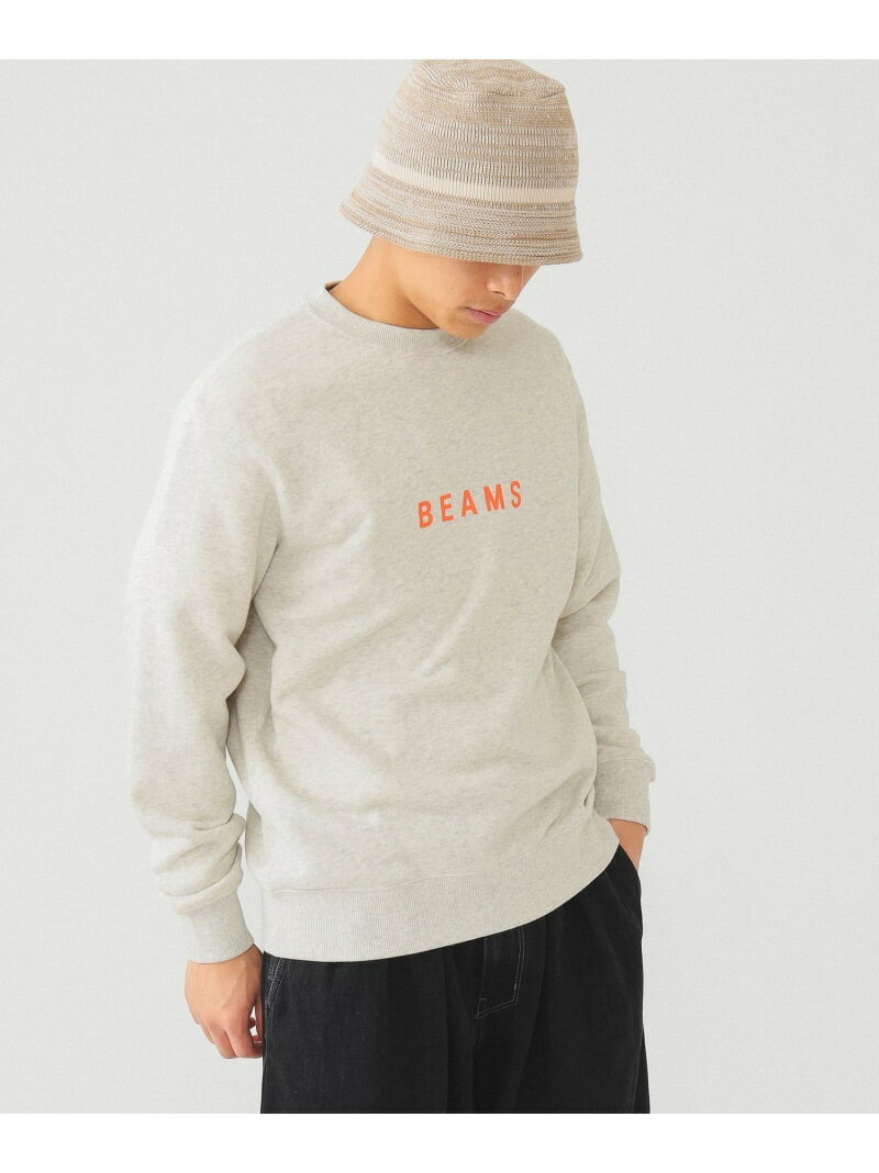 ビームス プレゼント メンズ BEAMS BEAMS / BEAMS ロゴ スウェット 24SS ビームス メン トップス スウェット・トレーナー ホワイト グレー ブラック ネイビー【送料無料】