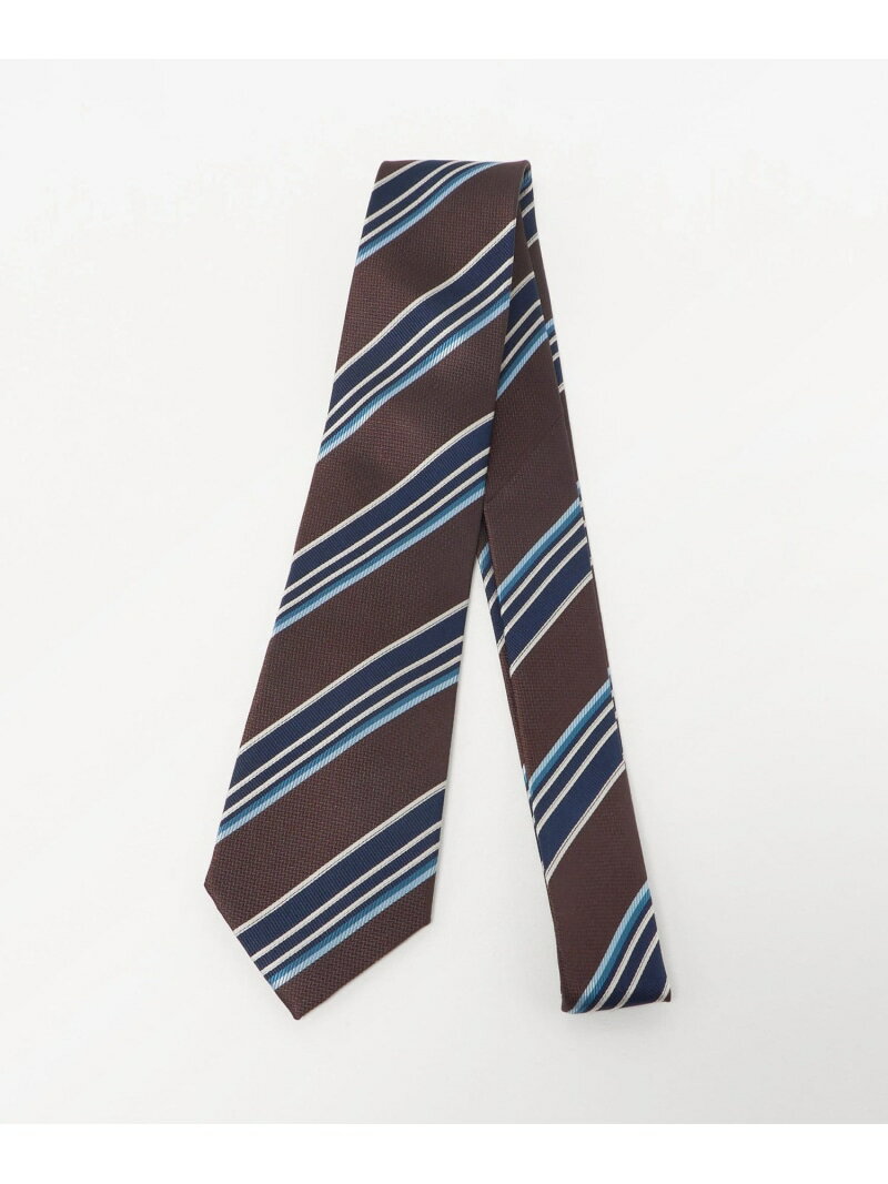 a day in the life ストライプ ネクタイ 3＜A DAY IN THE LIFE＞ ユナイテッドアローズ アウトレット スーツ・フォーマル ネクタイ・蝶ネクタイ ブラウン ワインレッド【送料無料】
