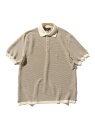 BEAMS PLUS 和紙混 ニット ポロシャツ 半袖 25SS ビームス メン トップス ポロシャツ ホワイト ベージュ ネイビー オレンジ ブラック【送料無...