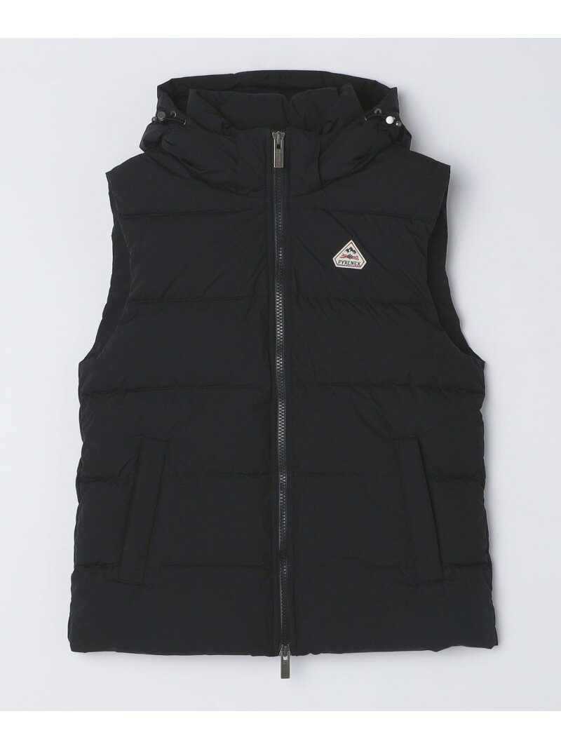 SHIPS MEN PYRENEX: SPOUTNIC MINI RIPSTOP 2 VEST シップス ジャケット・アウター ダウンジャケット・ダウンベスト ブラック【送料無料】