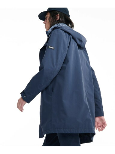 AIGLE 透湿防水 防風 MTD 2レイヤー ダブルジップロングフーデッドコート エーグル ジャケット・アウター マウンテンパーカー ベージュ ネイビー【送料無料】 AIGLE 透湿防水 防風 MTD 2レイヤー ダブルジップロングフーデッドコート エーグル ジャケット・アウター マウンテンパーカー ベージュ ネイビー【送料無料】