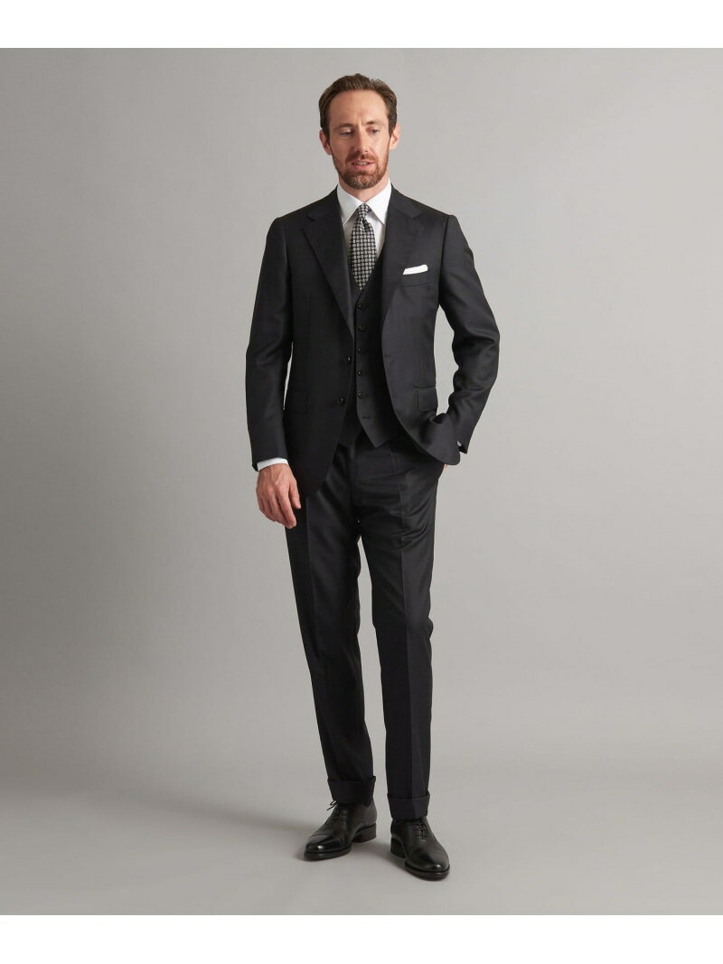 【SALE/50%OFF】UNITED ARROWS <SOVEREIGN> サージ 3ボタン 3ピース スーツ ユナイテッドアローズ アウトレット スーツ・フォーマル スーツジャケット グレー ネイビー【RBA_E】【送料無料】