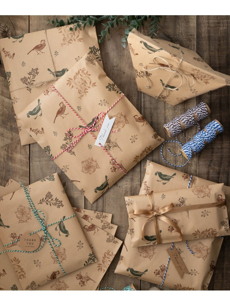 Jubilee ウィリアムモリス柄 クラフト包装紙セット 20枚入り アビーコーナー 福袋・ギフト・その他 ラッピングキット