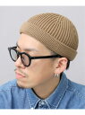 Basiquenti ニット帽 メンズ ニットワッチ ロールニットワッチ 深め シンプル 無地 エー.エム.エス. 帽子 ニット帽・ビーニー ピンク ブラック ...