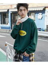 【SALE/50%OFF】WEGO MEN'S サークルロゴハーフジッププルオーバー ウィゴー トップス パーカー・フーディー ブラック ホワイト グリーン【R...