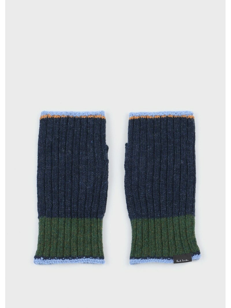 Paul Smith コントラストカラー ハーフグローブ ポール・スミス ファッション雑貨 手袋 グレー ネイビー ブラック【送料無料】