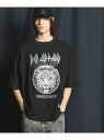 MAISON SPECIAL 【MA_Label】「Def Leppard」Prime-Over Crew Neck T-shirt メゾンスペシャル トップス カットソー Tシャツ ベージュ【送料無料】