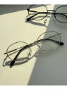 【SALE/44%OFF】WEGO MEN'S オーバルメタルフレームアイウェア ウィゴー ファッション雑貨 メガネ シルバー ブラック【RBA_E】