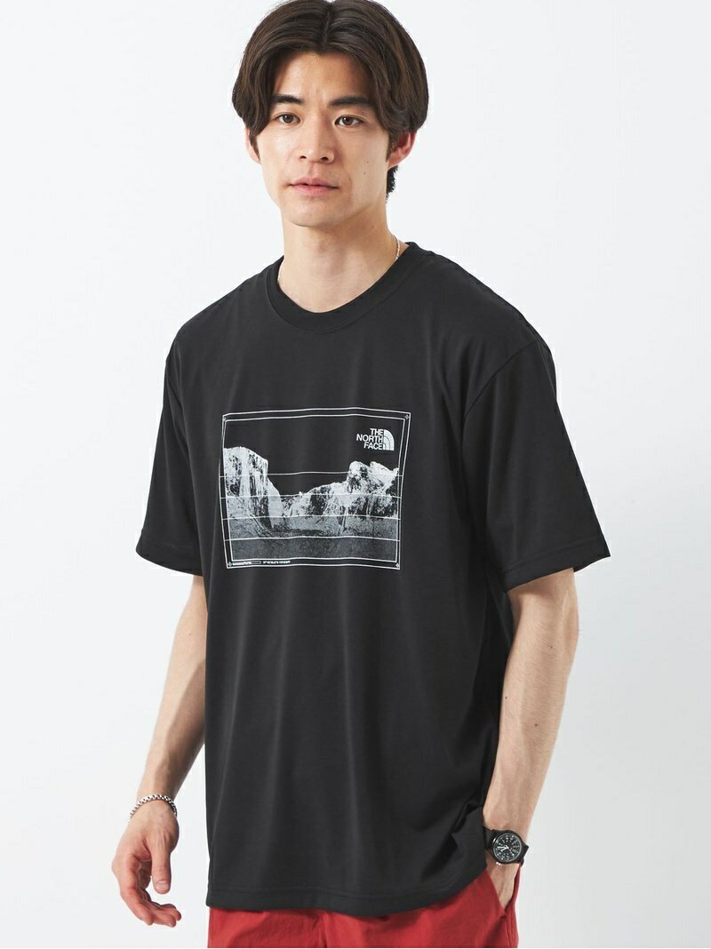 UNITED ARROWS green label relaxing ＜THE NORTH FACE(ザ ノースフェイス)＞トリプルグラデーション Tシャツ ユナイテッドアローズ グリーンレーベルリラクシング カットソー Tシャツ ホワイト ブラック【送料無料】