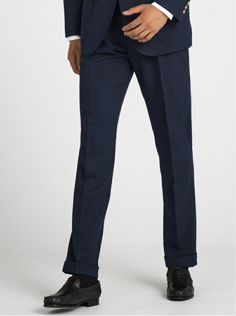 【SALE/50%OFF】TAKA-Q マルゾット/MARZOTTO ウール混 ツータックパンツ 紺(セットアップ可能) タカキュー スーツ・フォーマル スーツパンツ ネイビー【RBA_E】【送料無料】