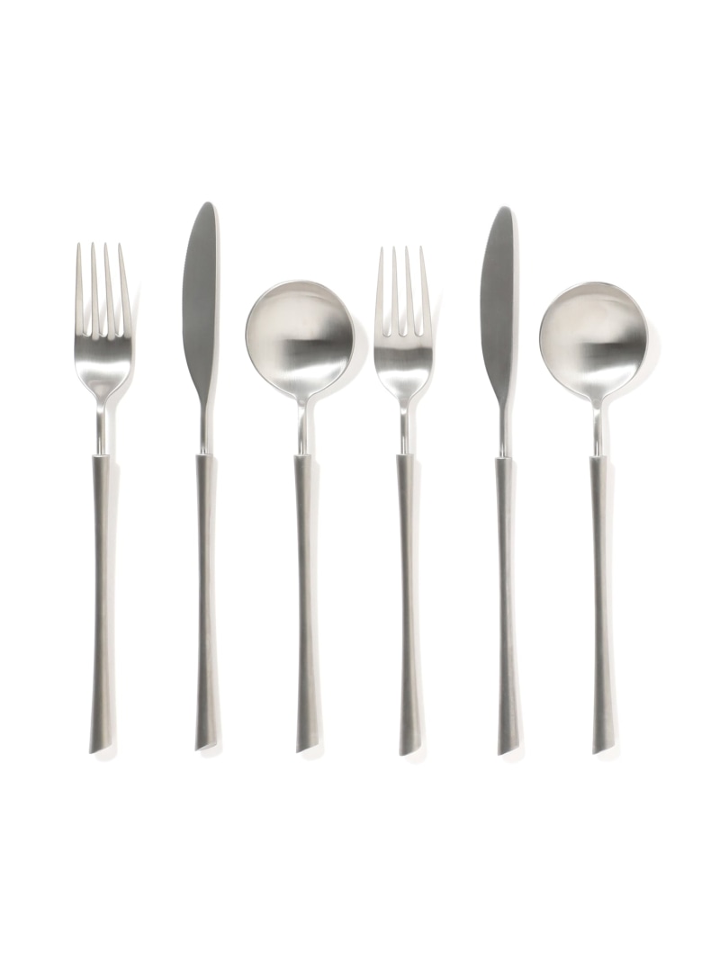 Francfranc ペアカトラリー 6本ディナーセット フランフラン 食器・調理器具・キッチン用品 カトラリー シルバー【送料無料】