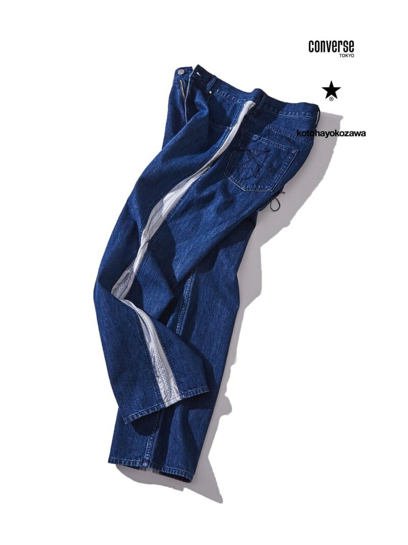 【SALE/30%OFF】CONVERSE TOKYO 【CONVERSE TOKYO * kotohayokozawa】TAPERED DENIM PANTS(UNISEX) コンバーストウキョウ パンツ ジーンズ・デニムパンツ ブルー ブラック【RBA_E】【送料無料】