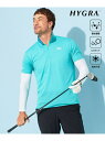 【SALE/20%OFF】23区GOLF 【MEN】【接触冷感・UVケア・吸水速乾】ハーフジップ 無地ポロシャツ ニジュウサンクゴルフ トップス ポロシャツ ブルー オレンジ ネイビー【RBA_E】【送料無料】