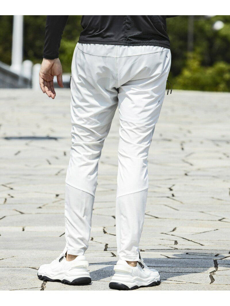 【SALE／30%OFF】1PIU1UGUALE3 RELAX 1PIU1UGUALE3 RELAX クレイジーカモランニングロングパンツ シフォン パンツ ジャージ・スウェットパンツ ブラック ホワイト【RBA_E】【送料無料】