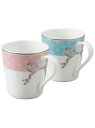 NARUMI 【公式】フェリシータ! マグカップ(アソート) 290cc 2人用 ナルミ 食器・調理器具・キッチン用品 グラス・マグカップ・タンブラー ブルー【...