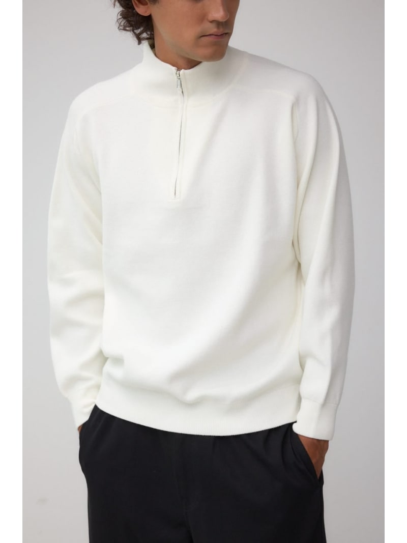 【SALE／40%OFF】AZUL BY MOUSSY ミラノリブハーフジップ アズールバイマウジー トップス ニット ネイビー グリーン ブラック ホワイト【RBA_E】