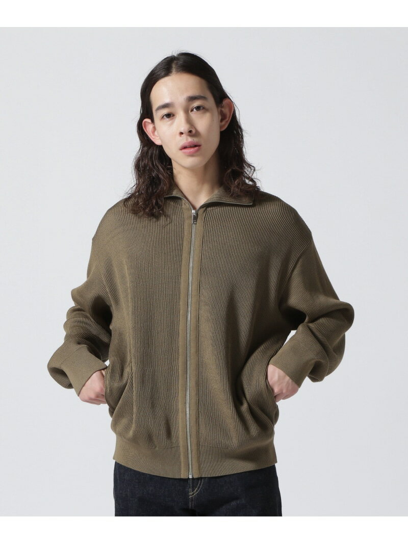 GARDEN TOKYO YOKE/[N/RIB ZIP UP CARDIGAN K[f gbvX J[fBK J[L ubN lCr[yz